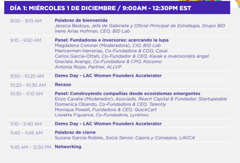 Agenda WeXchange 2021: Mujeres STEMpreneurs liderando la recuperación