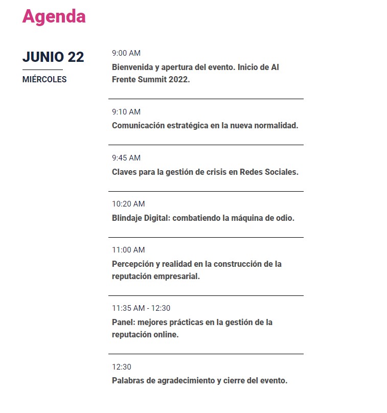 Al Frente Summit 2022