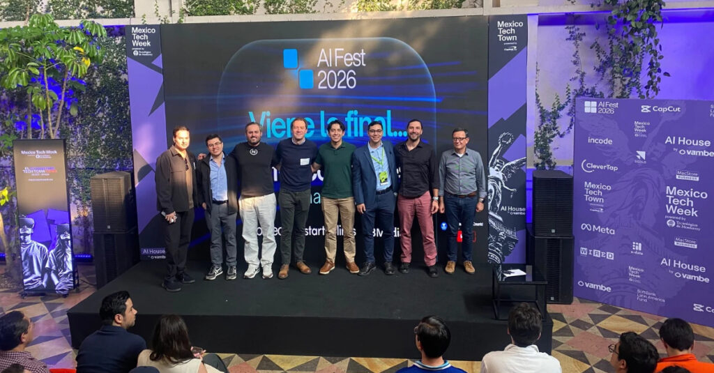 AI Fest 2026, inversores jueces de la competencia en el marco de México Tech Week 2026.